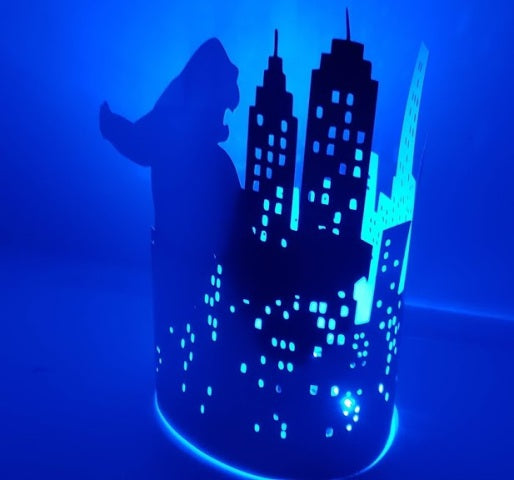 Extra large New York city skyline goes ape